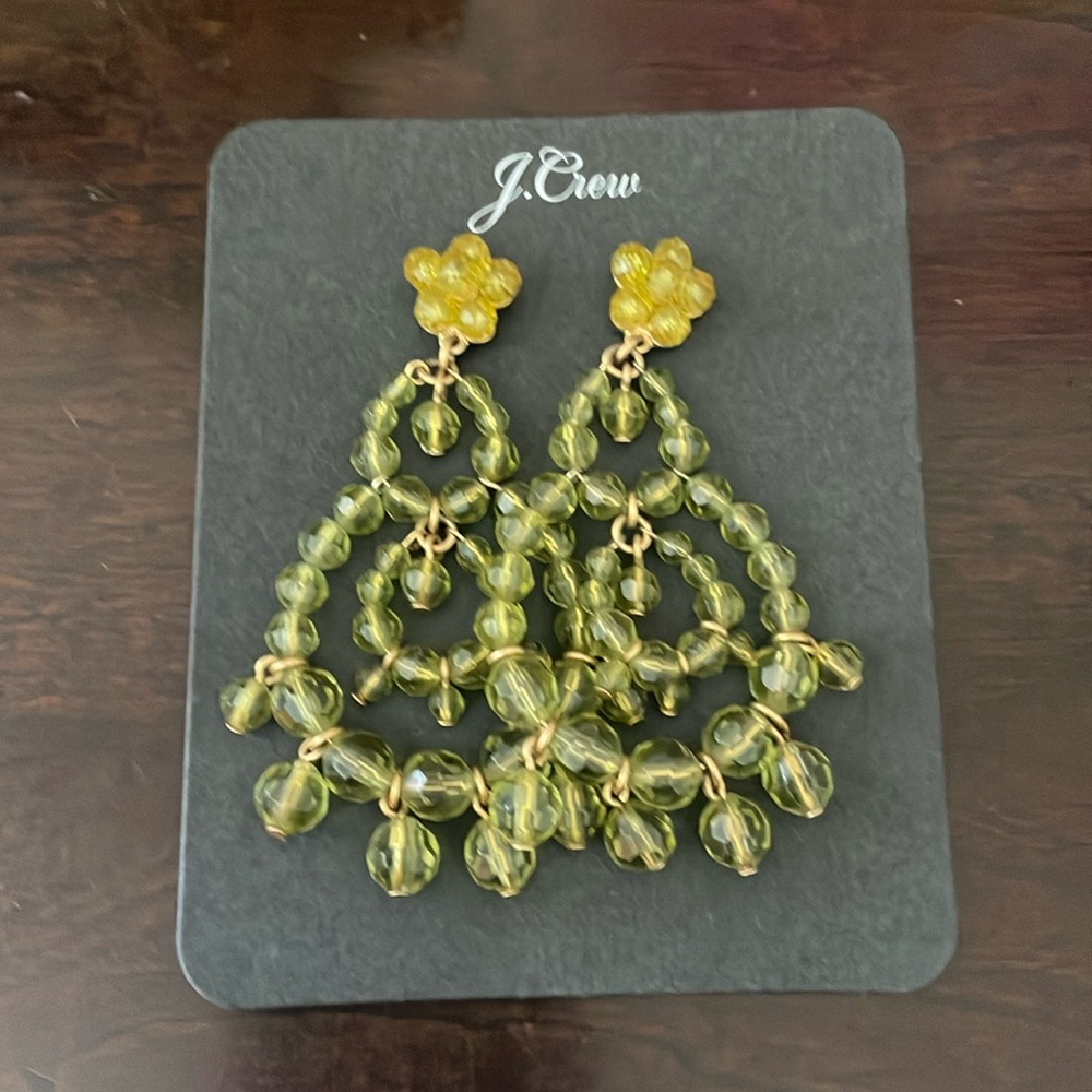 J.Crew beaded chandelier style earrings